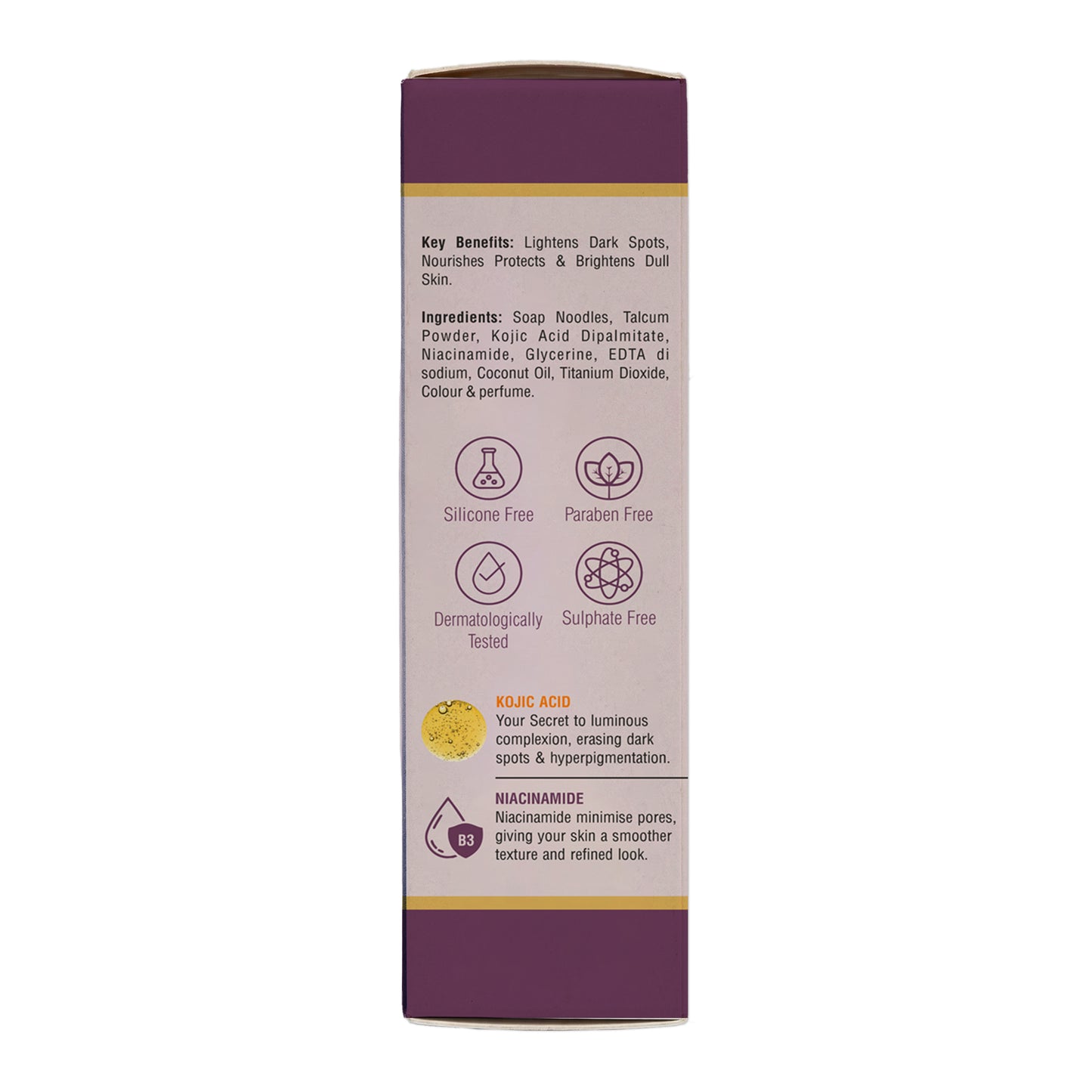 MyFair Kojic Acid & Niacinamide Soap for Dark Spots, Pigmentation, Acne & Skin Brightening - 100g