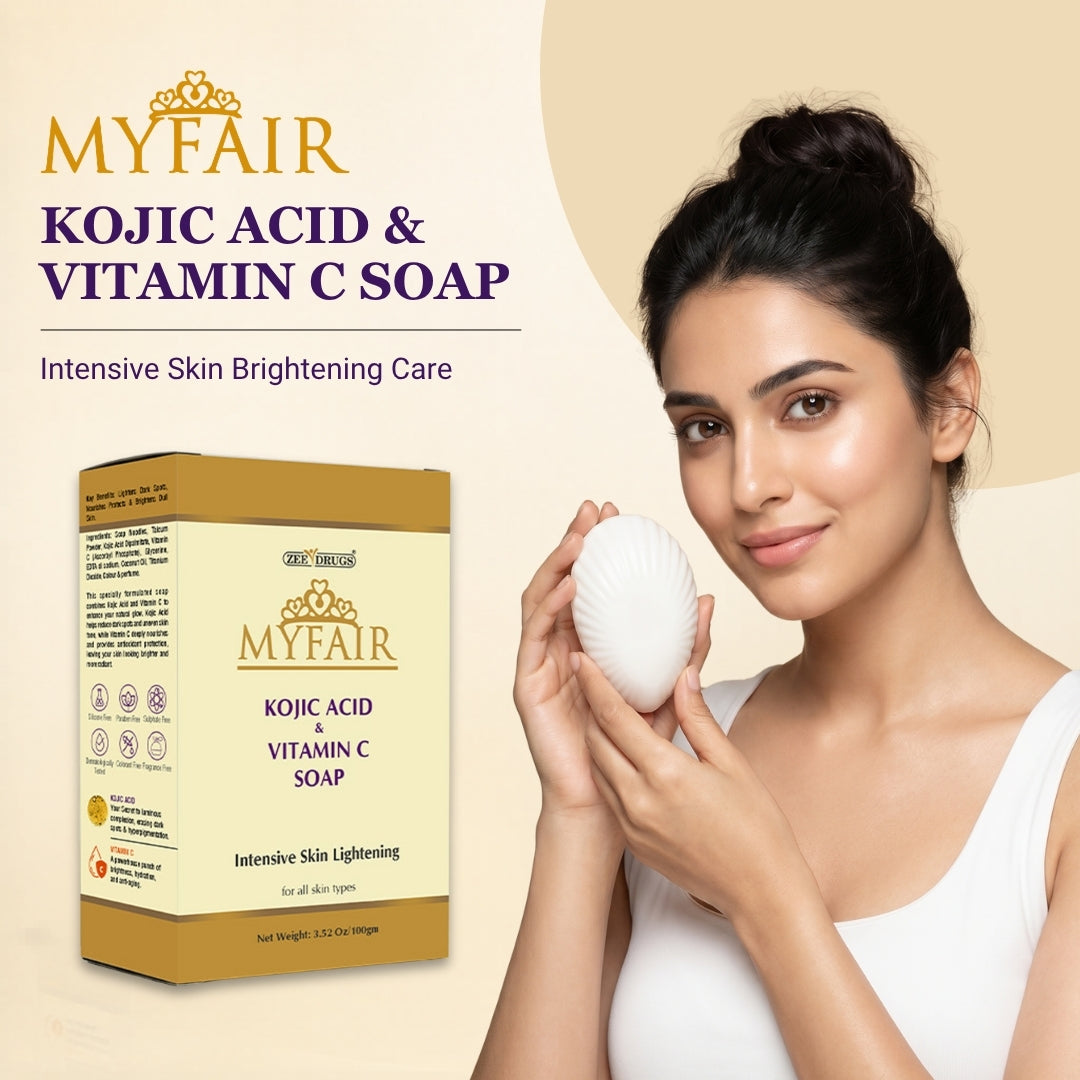 Myfair - Kojic Acid with Vitamin C Soap - 100 Gram
