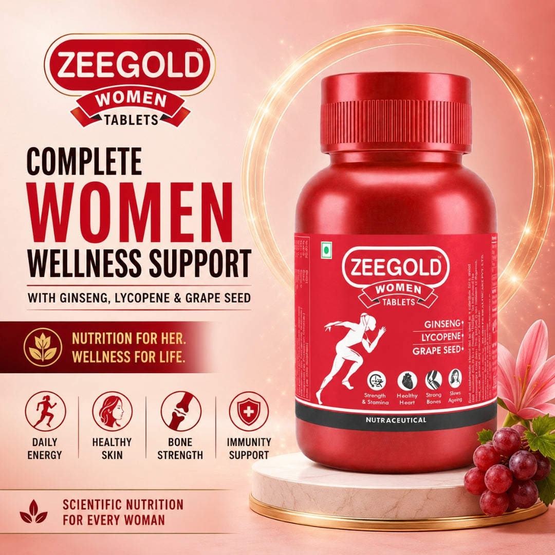 Zeegold Women Multivitamin Tablets for Strength, Immunity, & Stamina - 60 Tablets