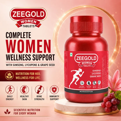Zeegold Women Multivitamin Tablets for Strength, Immunity, & Stamina - 60 Tablets