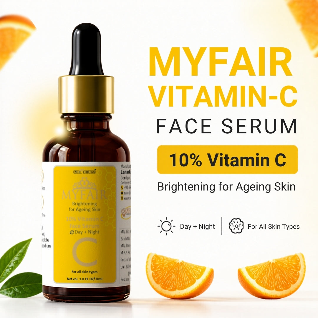 MyFair 10% Vitamin C Brightening Face Serum for Ageing Skin