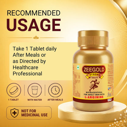 Zeegold Strong Multivitamins Tablets for Men - 60 Tablets