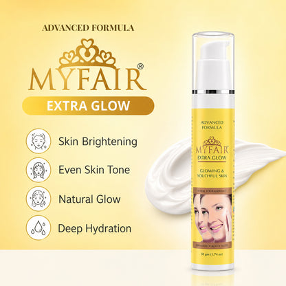 MyFair Extra Glow Cream for Skin Brightening, Radiance & Youthful Glow - 50g