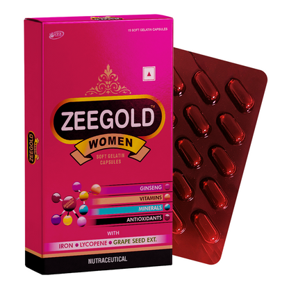 Zeegold Women Multivitamin Capsules for Daily Energy, Stamina and Immunity - 15 Capsules