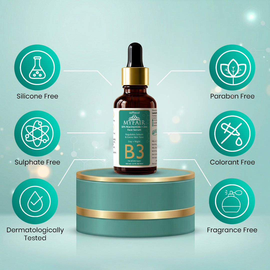 Myfair - 10% niacinamide face serum with zinc - 30 ml