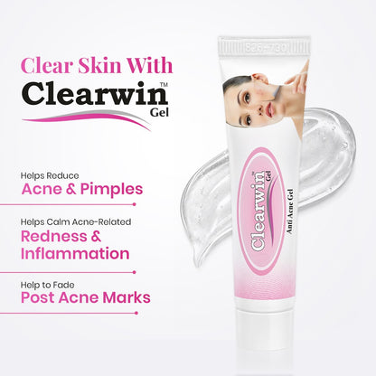 Clearwin Gel for Acne, Pimples, and Clear Skin - 15g