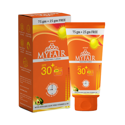 MYFAIR SPF 30+ Sunscreen Lotion with Solar Smart 30 UVA/UVB Protection