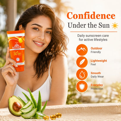 MYFAIR SPF 30+ Sunscreen Lotion with Solar Smart 30 UVA/UVB Protection