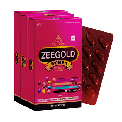 Zeegold Women Multivitamin Capsules for Daily Energy, Stamina and Immunity - 15 Capsules