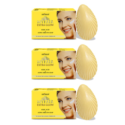 MyFair Extra Glow Kojic Acid & Alpha Arbutin Soap - 75g