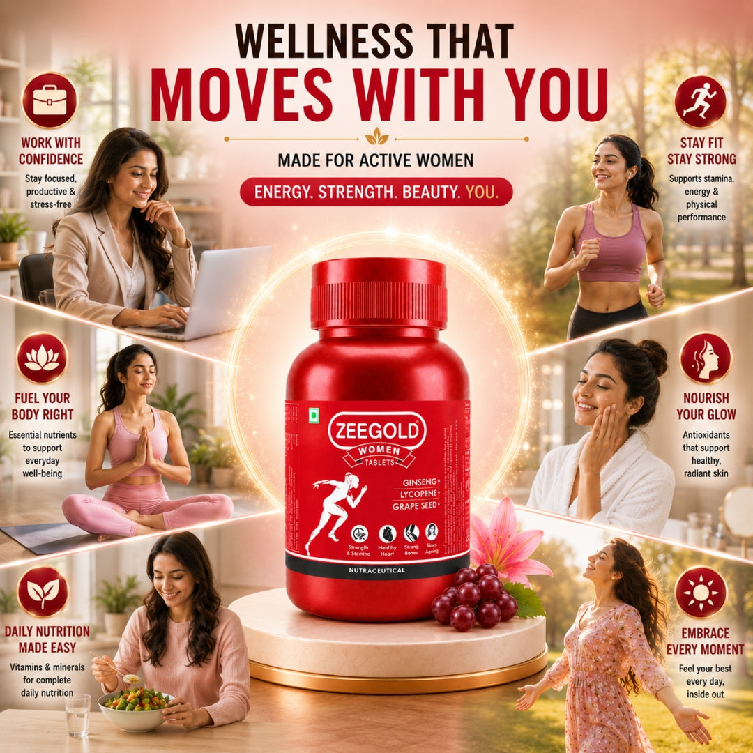 Zeegold Women Multivitamin Tablets for Strength, Immunity, & Stamina - 60 Tablets