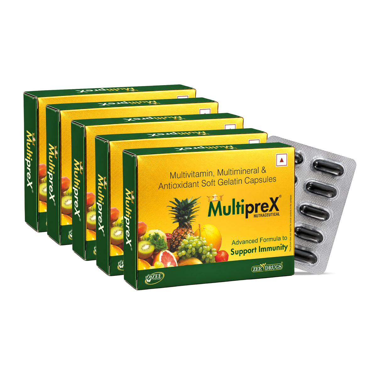Multiprex Multivitamin Capsules - 10 Capsules