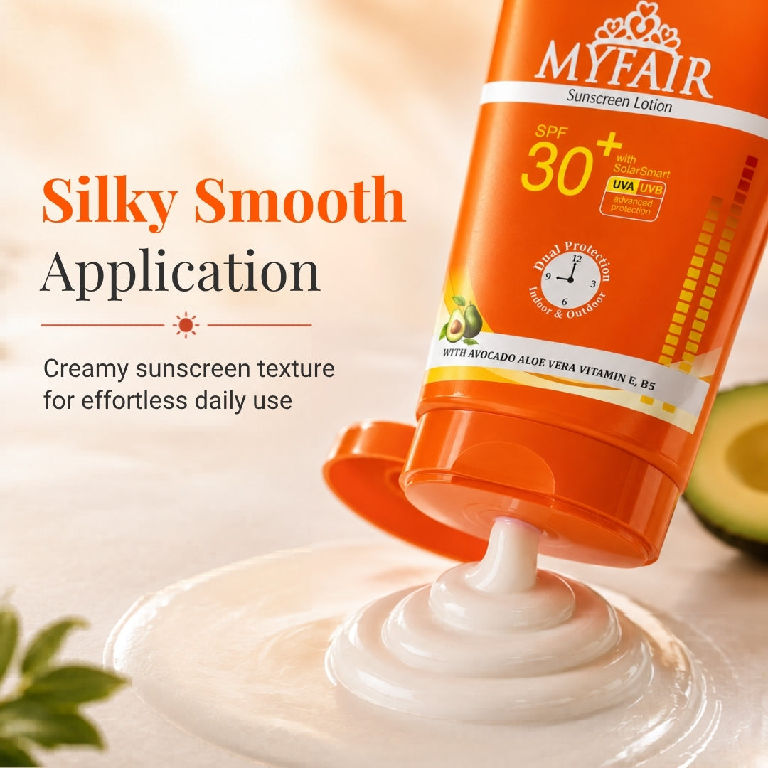 MYFAIR SPF 30+ Sunscreen Lotion with Solar Smart 30 UVA/UVB Protection