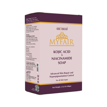 Myfair - Kojic Acid with Niacinamide Soap - 100 Gram