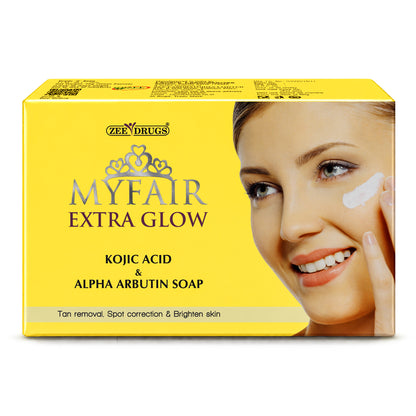 MyFair Extra Glow Kojic Acid & Alpha Arbutin Soap - 75g