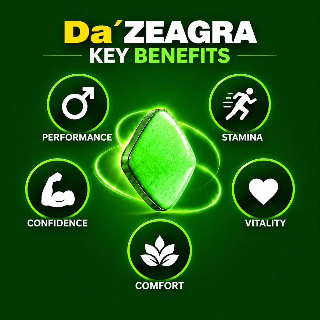 Da'ZEAGRA Tablets for Men | For Intimate Performance, Confidence, Vitality & Longer-Lasting Comfort - 4 Tablets