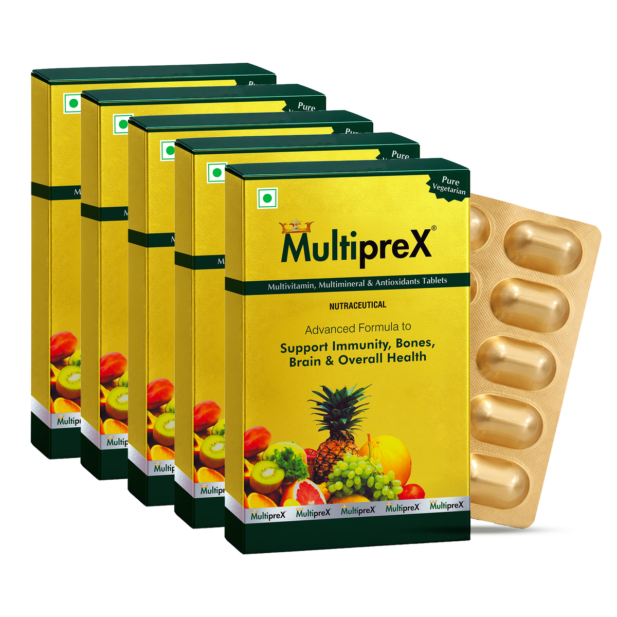 Multiprex Multivitamin Veg Tablets - 10 Tablets