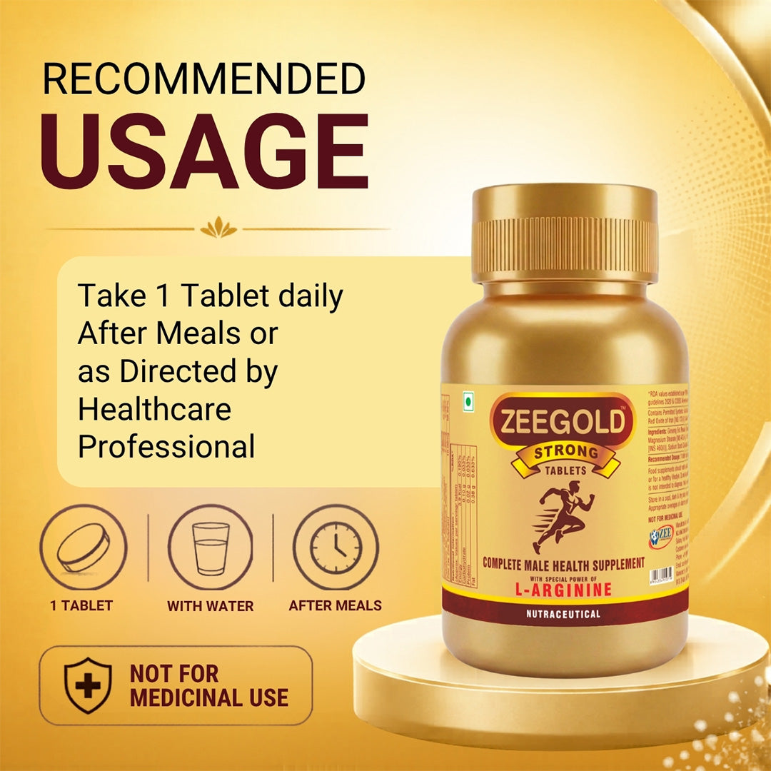 Zeegold Strong Multivitamins Tablets for Men - 60 Tablets