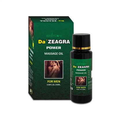 Da' Zeagra Power Massage Oil for Men | For Intimate Performance, Confidence, Vitality & Longer-Lasting Comfort - 25ml