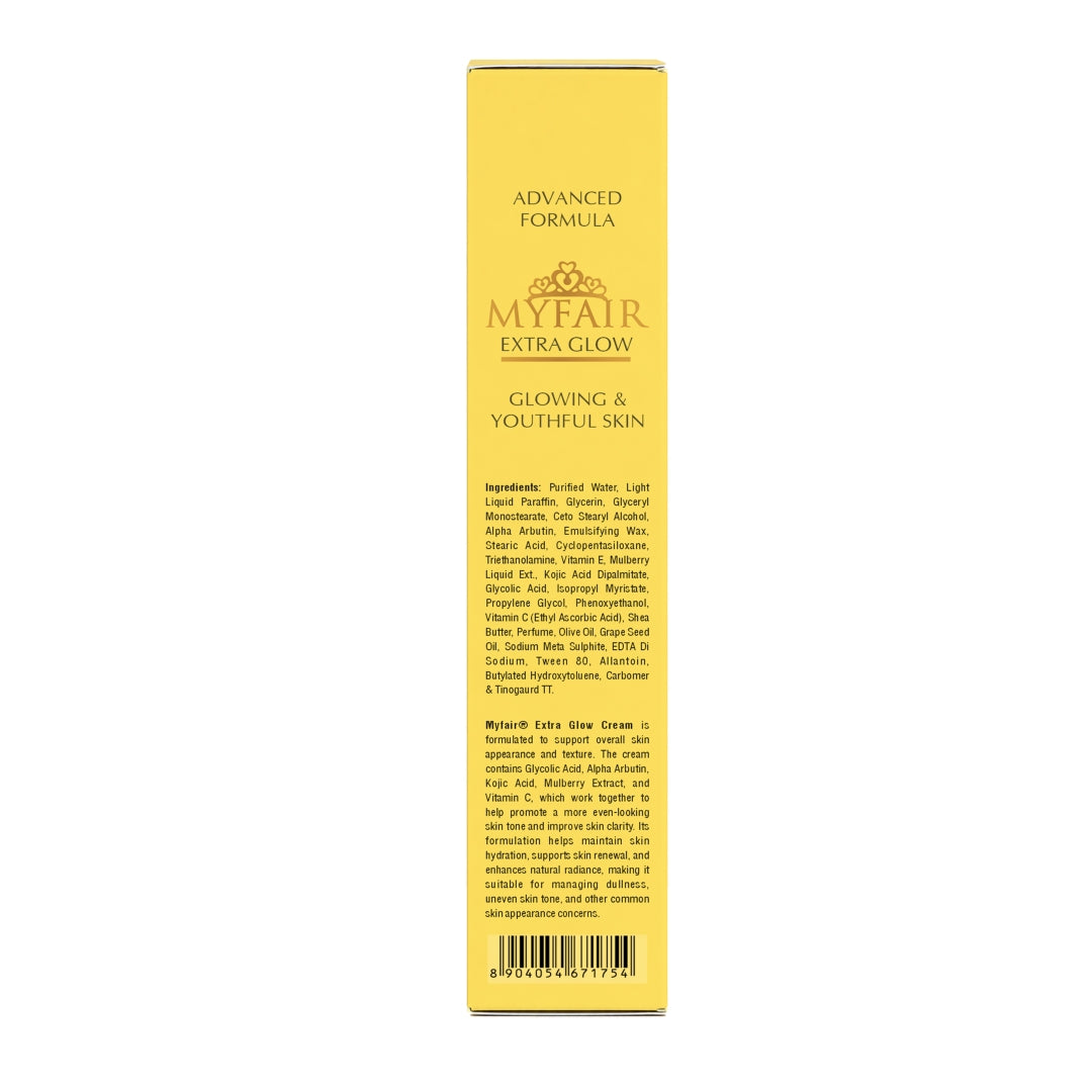 MyFair Extra Glow Face Cream | Alpha Arbutin, Kojic Acid, Vitamin C & E | Glowing Skin Cream - 50g