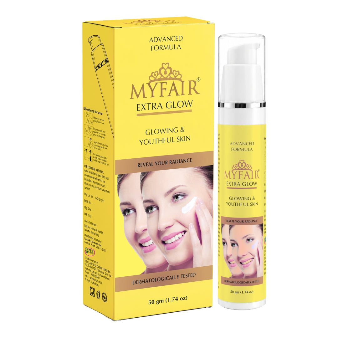 MyFair Extra Glow Face Cream | Alpha Arbutin, Kojic Acid, Vitamin C & E | Glowing Skin Cream - 50g