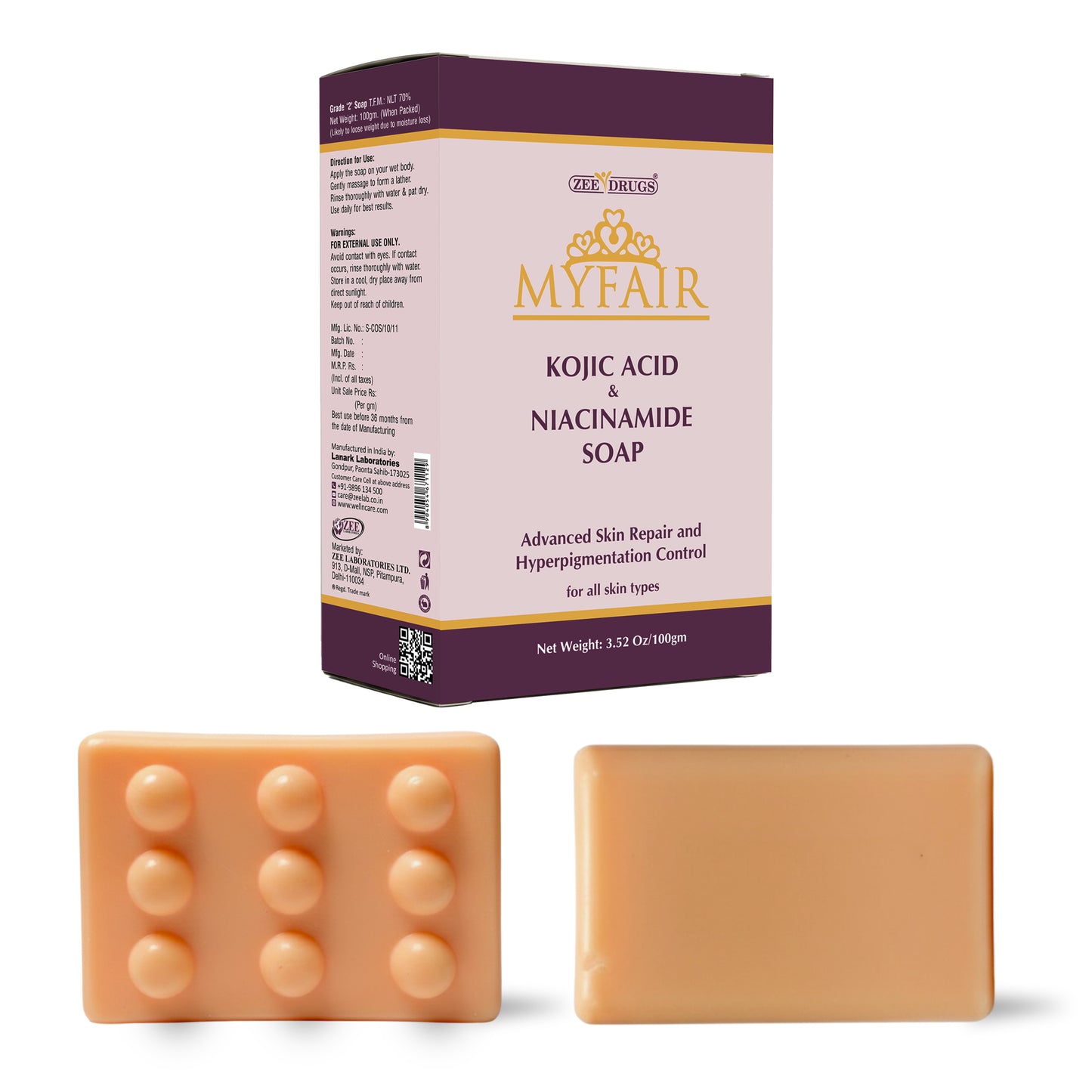 Kojic Acid with Niacinamide Soap - Pack of 1