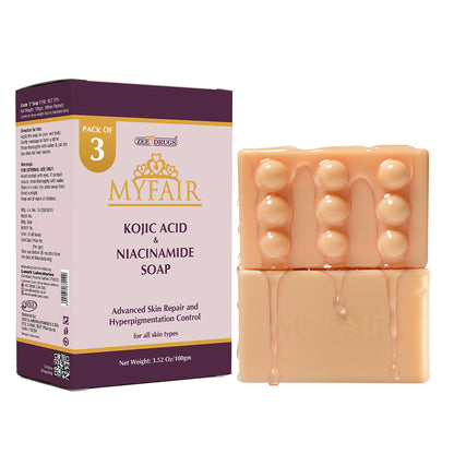 Kojic Acid with Niacinamide Soap Pack of 3