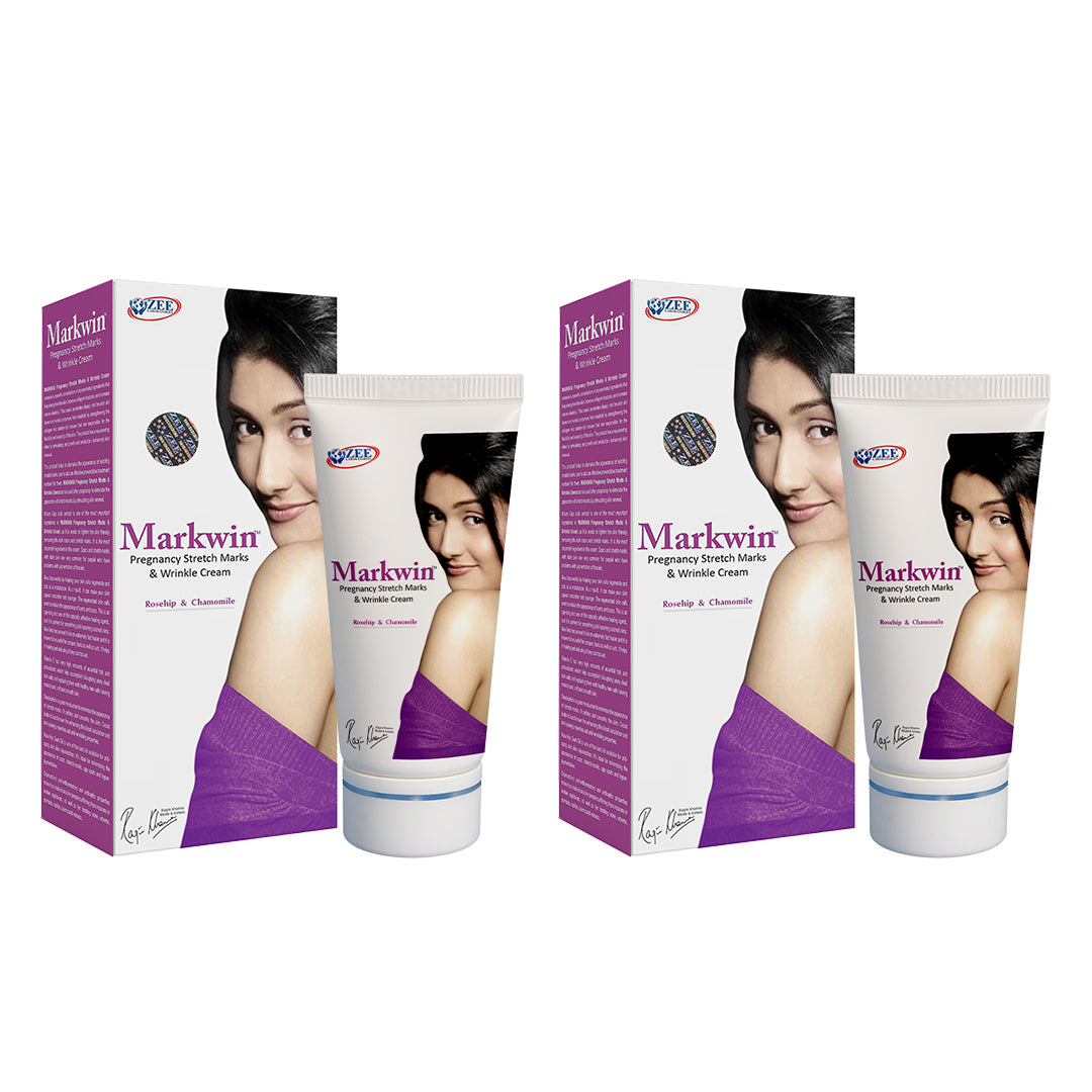 Markwin Pregnancy Stretch Marks & Wrinkle Cream for Women | For Scars, Lines, and Skin Elasticity - 100g