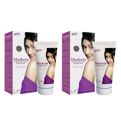 Markwin Pregnancy Stretch Marks & Wrinkle Cream for Women | For Scars, Lines, and Skin Elasticity - 100g