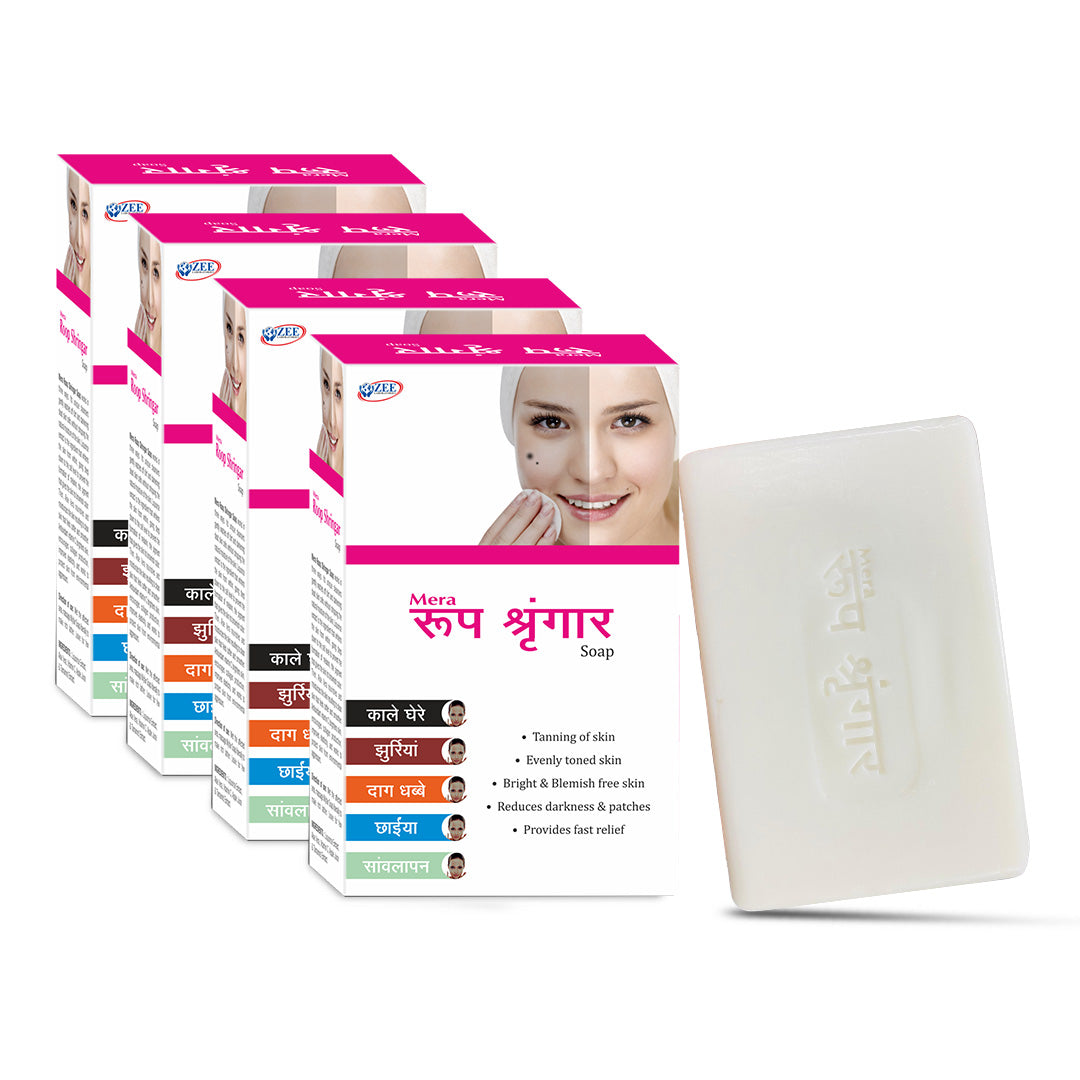 Mera Roop Shringar Soap with Aloe Vera & Vitamin C for Skin Brightening & Tan Removal - 75g