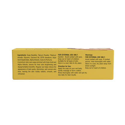 MyFair Extra Glow Kojic Acid & Alpha Arbutin Brightening Soap - 75g
