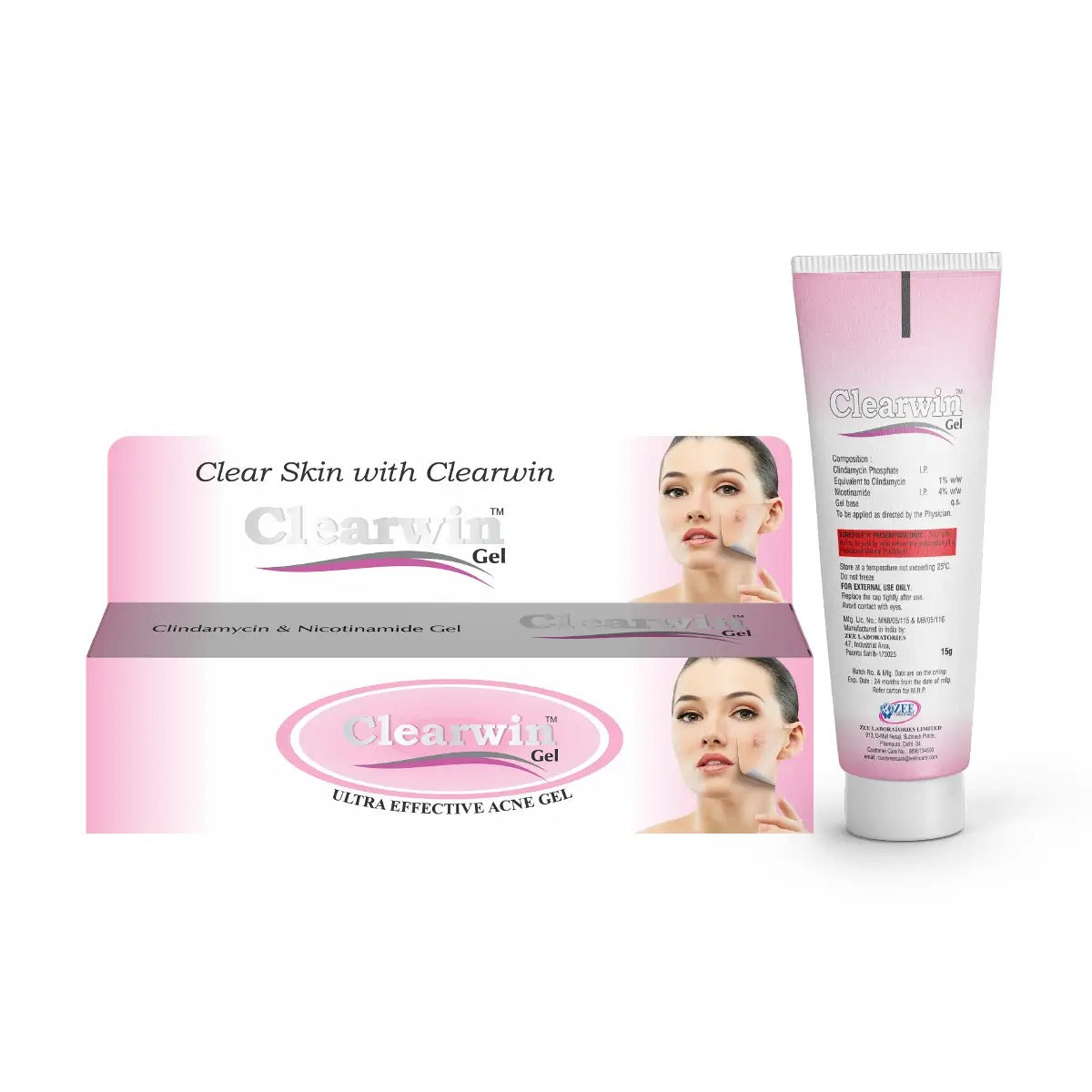 Clearwin Gel for Acne, Pimples, and Clear Skin - 15g