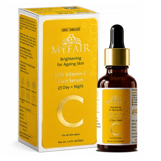 MyFair 10% Vitamin C Brightening Face Serum for Ageing Skin - 30ml