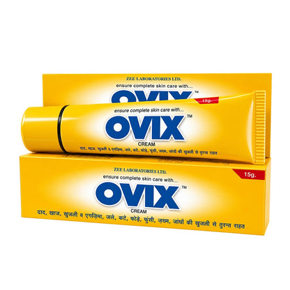Ovix Skin Care Cream for Skin Infections, Burns, and Shaving Cuts - 15g