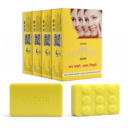 MyFair Soap with Aloe Vera & Vitamin C for Glowing Skin - 75g