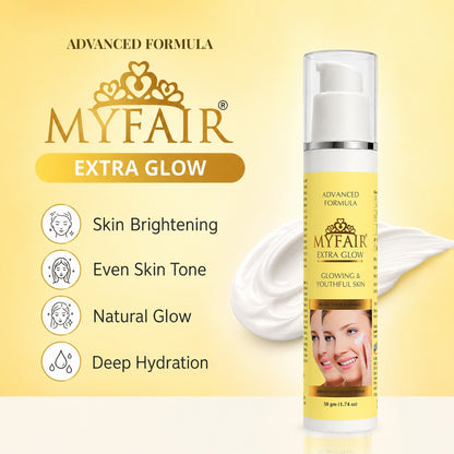 MyFair Extra Glow Cream for Skin Brightening, Radiance & Youthful Glow - 50g