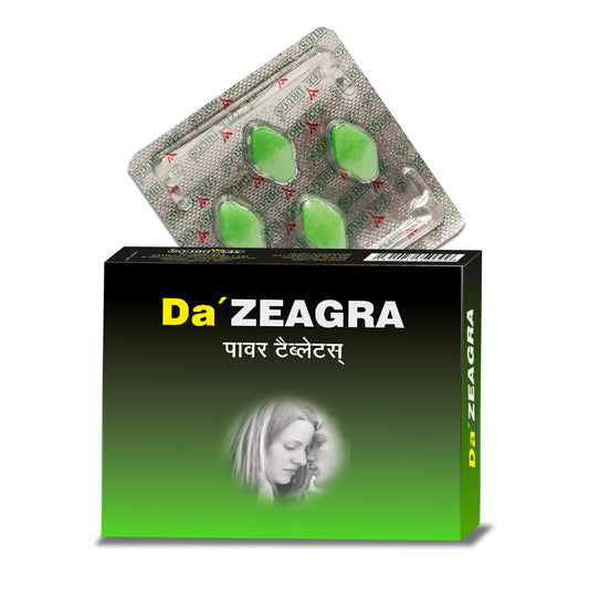 Da’zeagra Tablets for Men | For Intimate Performance, Confidence, Vitality & Longer-Lasting Comfort - 4 Tablets