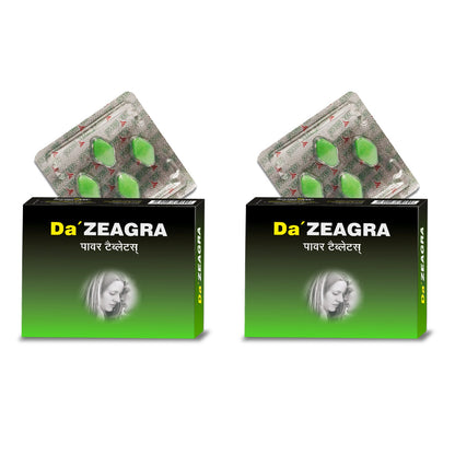 Da’zeagra Tablets for Men | For Intimate Performance, Confidence, Vitality & Longer-Lasting Comfort - 4 Tablets