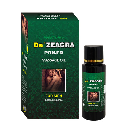 Da'Zeagra Power Massage Oil for Men | For Intimate Performance, Confidence, Vitality & Longer-Lasting Comfort - 25ml