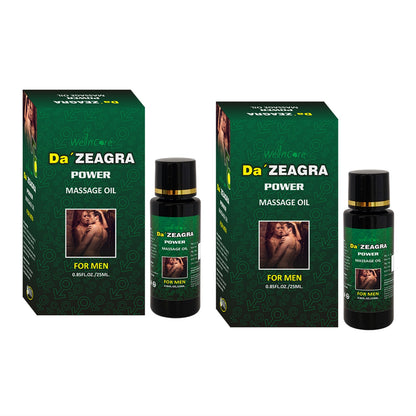Da'Zeagra Power Massage Oil for Men | For Intimate Performance, Confidence, Vitality & Longer-Lasting Comfort - 25ml