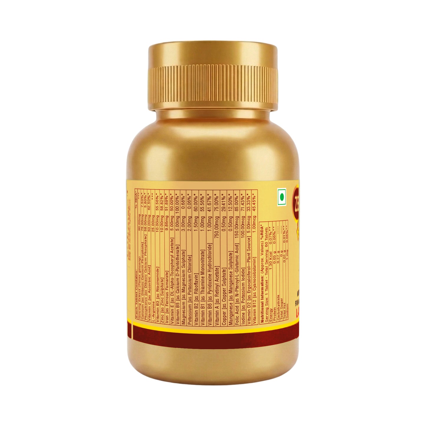 Zeegold Strong Multivitamins Tablets for Men - 60 Tablets
