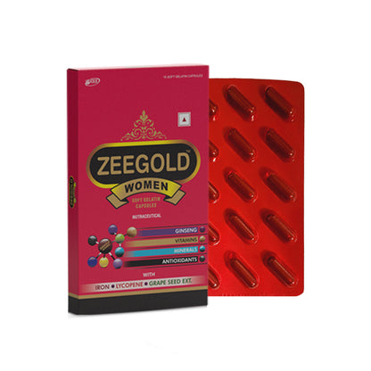 Zeegold Women Multivitamin Capsules for Daily Energy, Stamina, and Immunity - 15 Capsules