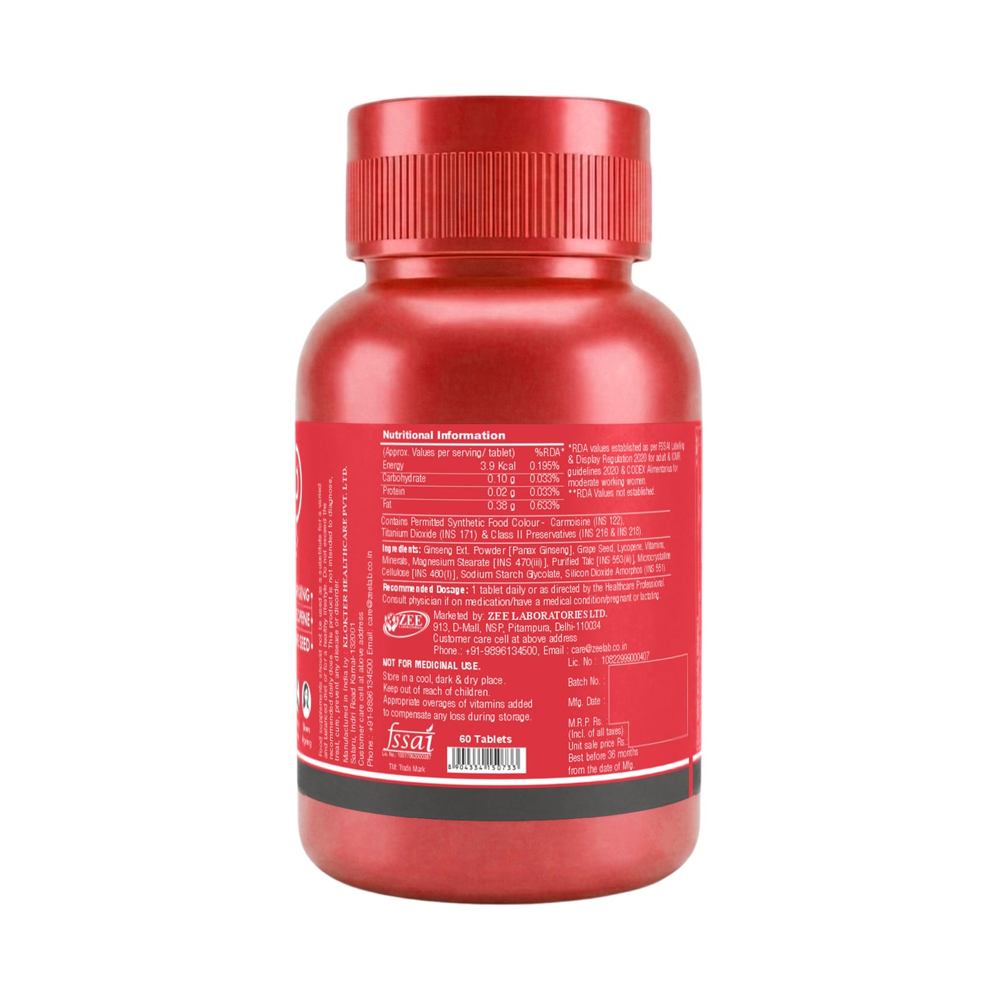 Zeegold Women Multivitamin Tablets for Strength, Immunity, & Stamina - 60 Tablets