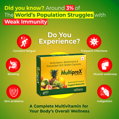 Multiprex Multivitamin Capsules - 10 Capsules