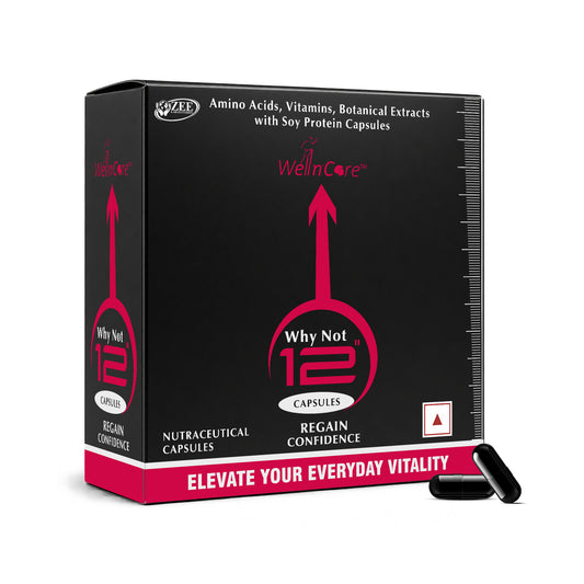 Why Not 12 Capsules for Men | For Intimate Growth, Vitality & Long-Lasting Performance - 30 Capsules