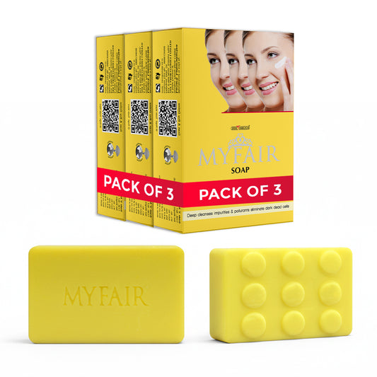 MyFair Soap Pack of 3 - with Vitamin C for Glowing Skin