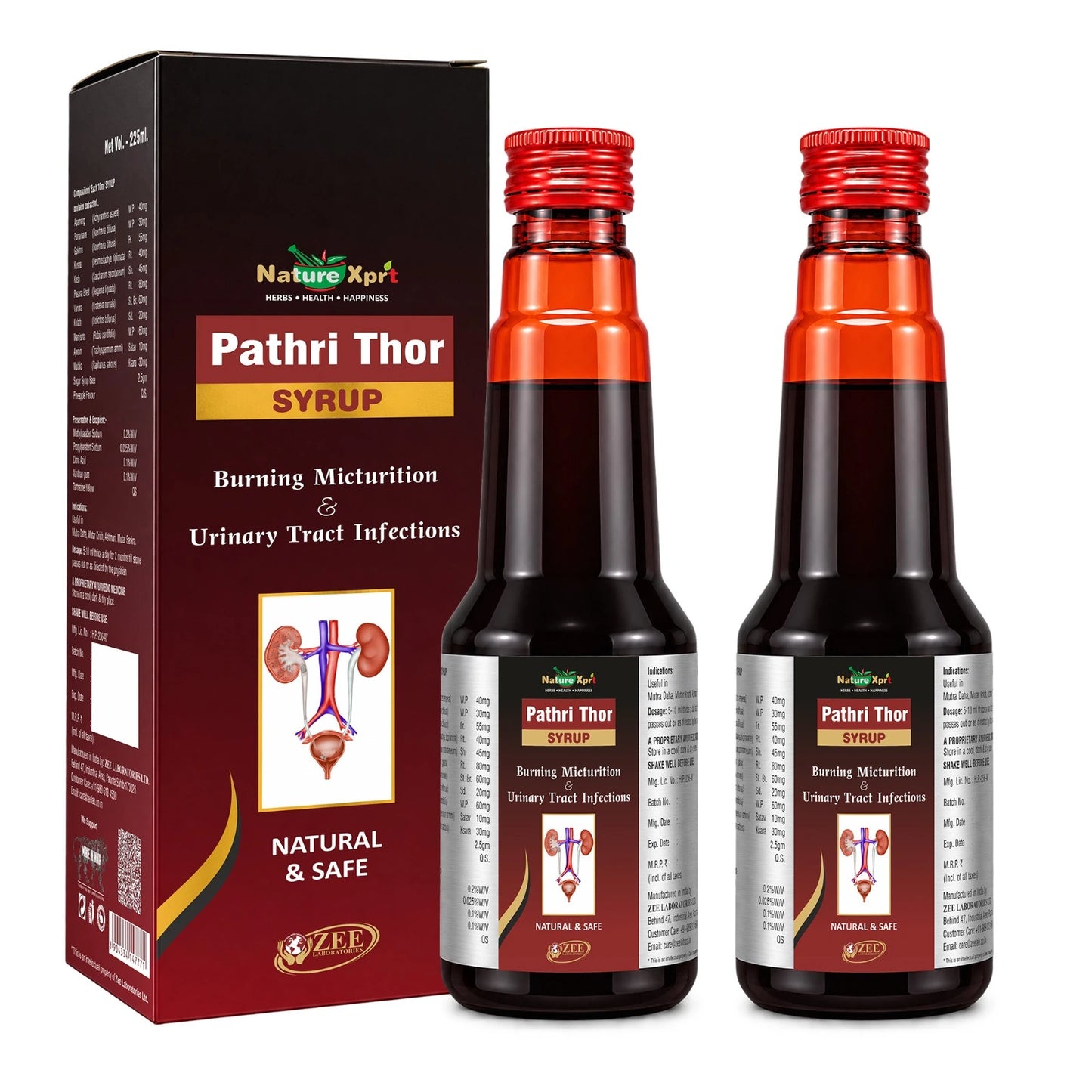 Pathri Thor Herbal Syrup for Kidney Stone Care - 225ml