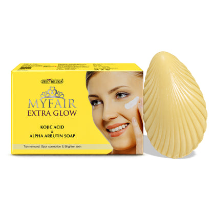 MyFair Extra Glow Kojic Acid & Alpha Arbutin Soap - 75g