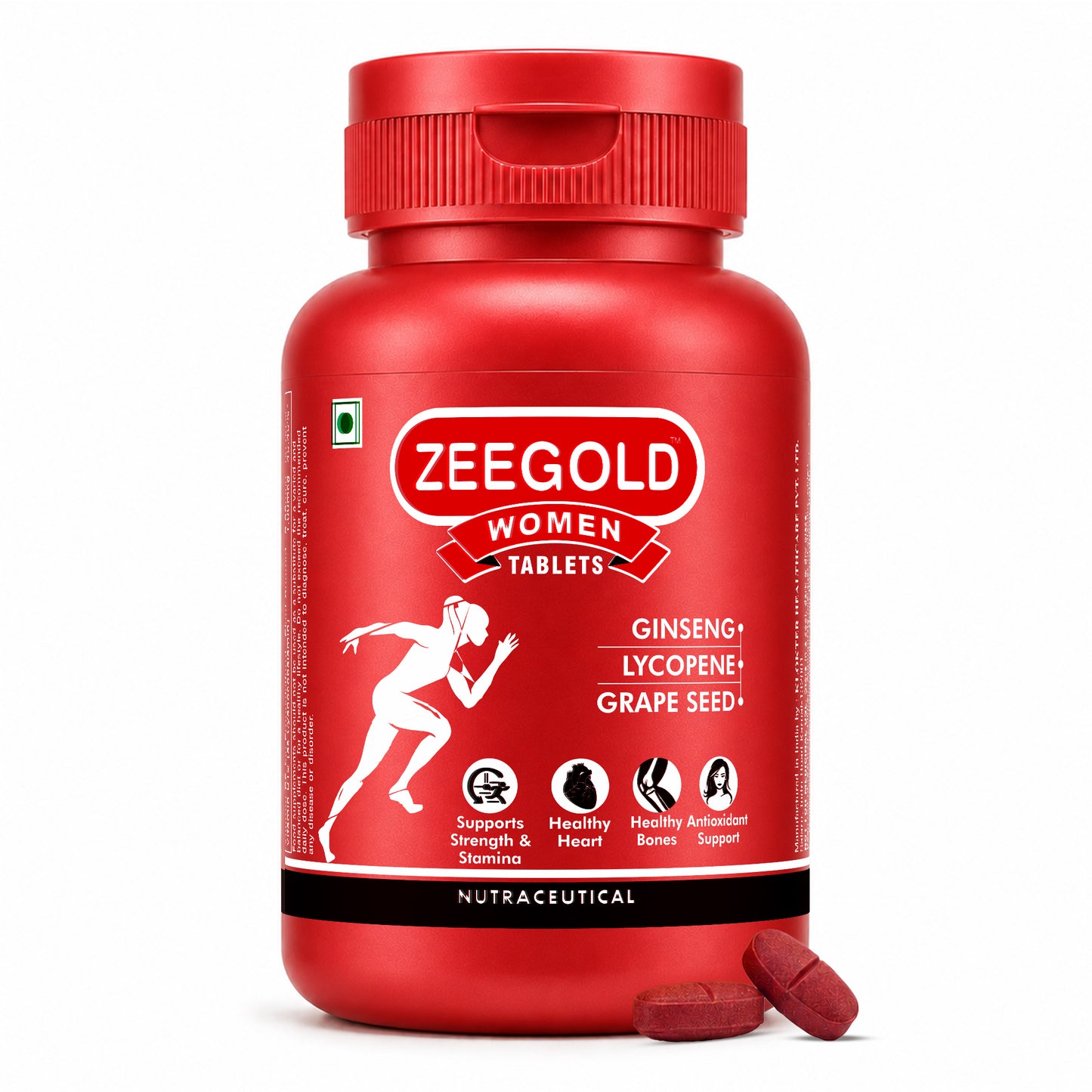 Zeegold Women Multivitamin Tablets for Strength, Immunity, & Stamina - 60 Tablets