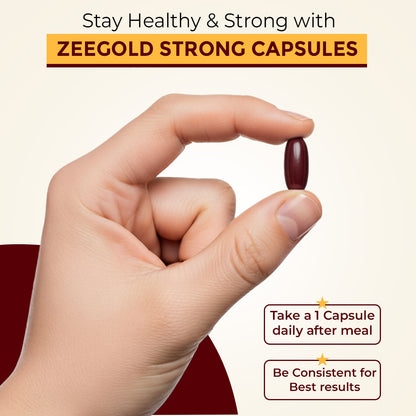 Zeegold Strong Multivitamin Capsules for Men | Boost Daily Energy, Stamina and Immunity - 15 Capsules
